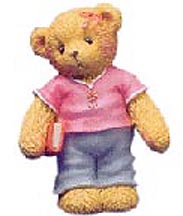 Enesco Cherished Teddies Figurine - Older Daughter - A Big Sister Is Always There To Help