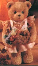 Enesco Cherished Teddies Figurine - Barbara - Giving Thanks For Our Family