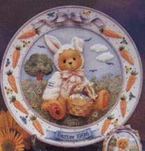 Enesco Cherished Teddies Plate - Easter - Some Bunny Loves You
