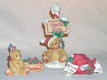 Enesco Cherished Teddies Figurine - Santa's Workshop Accessories