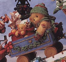 Enesco Cherished Teddies Figurine - Cindy - This Train Is Bound For Holiday Surprises