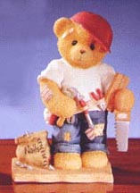 Enesco Cherished Teddies Figurine - Woody -  You Hold Everyting In Place