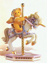 Enesco Cherished Teddies Figurine - Crystal - Hang On! We're In For A Wonderful Ride