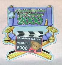 Enesco Cherished Teddies Lapel Pin - Cherished Teddies Club Membear 2000 - Charter Membear