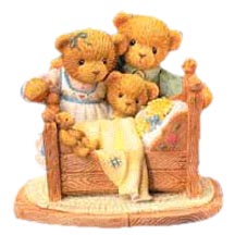 Enesco Cherished Teddies Figurine - Katrina, Fritz And Forrest - Friendship Appears In The Most Unlikely Places