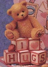 Enesco Cherished Teddies Figurine - I Love Hugs Letters Mini