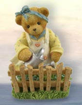 Enesco Cherished Teddies Figurine - Dolores Uses Her Garden As A Brief, But Wonderful, Escape