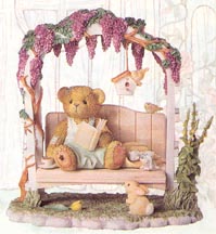 Enesco Cherished Teddies Club Kit - Genevieve - Enjoys The Quiet Time Her Garden Brings