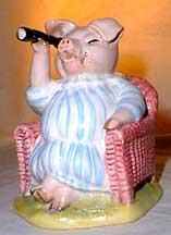 Royal Doulton Beatrix Potter Figurine - Little Pig Robinson Spying