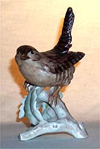 brown bird figurine