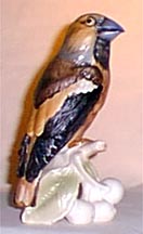 brown bird figurine