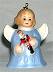 2003 Angel With Nutcracker - Blue Angel Bell