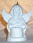 1984 Angel With Drum - White Angel Bell