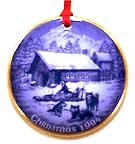 Bing & Grondahl Christmas in America Ornament - 1994 Christmas Eve in Alaska