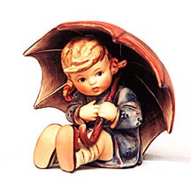 Goebel M I Hummel Figurine - Umbrella Girl