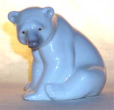 Lladro Figurine - Bear, White