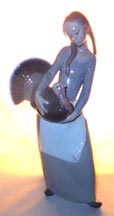 Lladro Figurine - Little Girl With Turkey