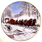 Winter's Day collector plate by Bud Kemper