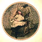 A Rival Attraction collector plate by Charles Burton Barber