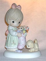 Enesco Precious Moments Figurine - May Your Holiday Be Filled With Christmas Cheer