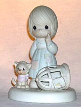 Enesco Precious Moments Figurine - The Lord Giveth And The Lord Taketh Away