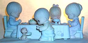 Enesco Precious Moments Figurine - We Gather Together To Ask The Lord's Blessing