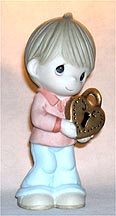 Enesco Precious Moments Figurine - You Hold The Key To My Heart
