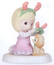 Enesco Precious Moments Figurine - Holidays So Deer