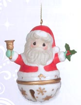 Enesco Precious Moments Ornament - Santa Jingle Bell