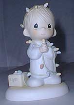 Enesco Precious Moments Figurine - May Your Christmas Be Delightful