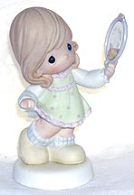 Enesco Precious Moments Figurine - Rejoicing In God's Gift Of You