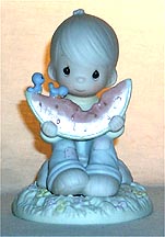Enesco Precious Moments Figurine - Water-Melancholy Day Without You