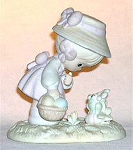 Enesco Precious Moments Figurine - Hoppy Easter, Friend