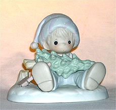Enesco Precious Moments Figurine - Don't Let The Holidays Get You Down