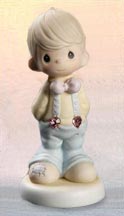 Enesco Precious Moments Figurine - I'm Completely Suspended With Love