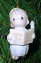 Enesco Precious Moments Ornament - 15 Years, Tweet Music Together