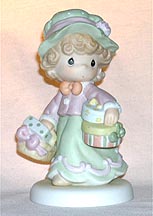 Enesco Precious Moments Figurine - Sure Could Use Less Hustle And Bustle