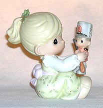 Enesco Precious Moments Figurine - May Your Christmas Begin With A Bang!