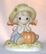 Enesco Precious Moments Figurine - Oh, What A Wonder-Fall Day