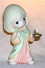 Enesco Precious Moments Figurine - May Your Faith Light The Way