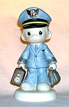 Enesco Precious Moments Figurine - Our Heroes In The Sky (boy)