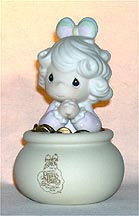 Enesco Precious Moments Figurine - You Are The End Of My Rainbow