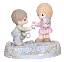 Enesco Precious Moments Figurine - Loving Starts With You & Me