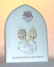 Enesco Precious Moments Plaque - But Love Goes On Forever