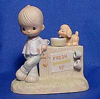 Enesco Precious Moments Figurine - Thank You For Coming To My Ade