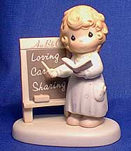 Enesco Precious Moments Figurine - Teach Us To Love One Another