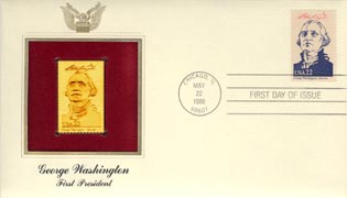U. S. Gold-Foil First Day Covers