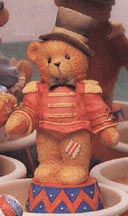 Enesco Cherished Teddies Figurine - Bruno - Step Right Up and Smile