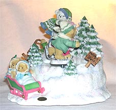 Enesco Cherished Teddies Musical - Skater's Waltz Action Musical