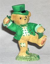 Enesco Cherished Teddies Figurine - Pat - Friendship Is More Than Just Luck